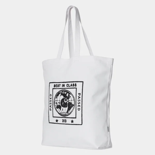 Carhartt WIP Stamp Tote White / Black Cheap