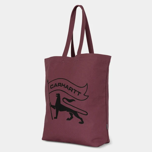 Carhartt WIP Stamp Tote Dusty Fuchsia / Black Cheap