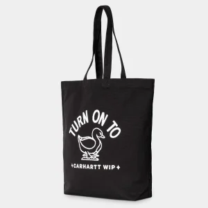 Carhartt WIP Stamp Tote Black / White Flash Sale