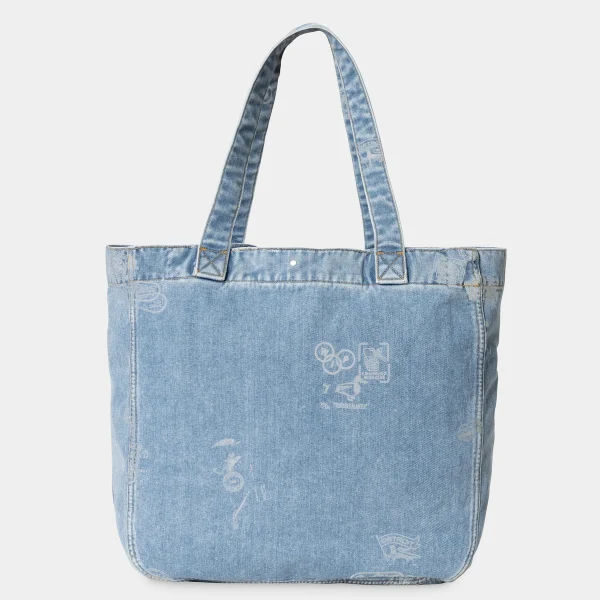 Carhartt WIP Stamp Tote Bag Stamp Print, Blue Clearance