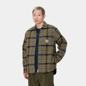 Carhartt WIP Stroy Shirt Jac Stroy Check, Black Hot