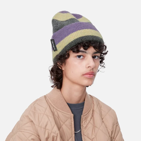 Carhartt WIP Sundling Beanie Sundling Stripe Jacquard, Aura Fashion