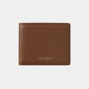 Carhartt WIP Vegas Billfold Wallet Cognac / Gold Flash Sale