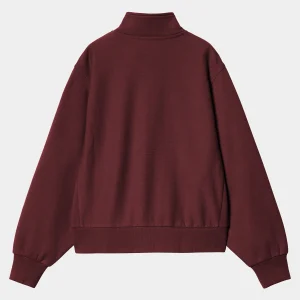 Carhartt WIP W' American Script High Neck Sweatshirt Malbec Best Sale