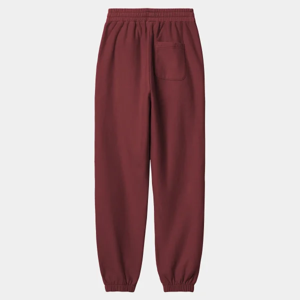 Carhartt WIP W' American Script Sweat Pant Malbec Flash Sale