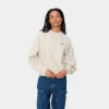 Carhartt WIP W' American Script Sweatshirt Moonbeam Best Sale