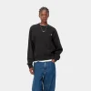 Carhartt WIP W' American Script Sweatshirt Black Flash Sale