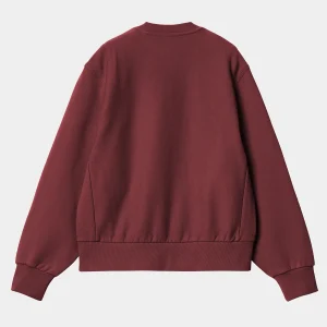 Carhartt WIP W' American Script Sweatshirt Malbec Cheap