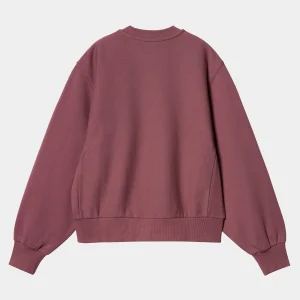 Carhartt WIP W' American Script Sweatshirt Dusty Fuchsia Store