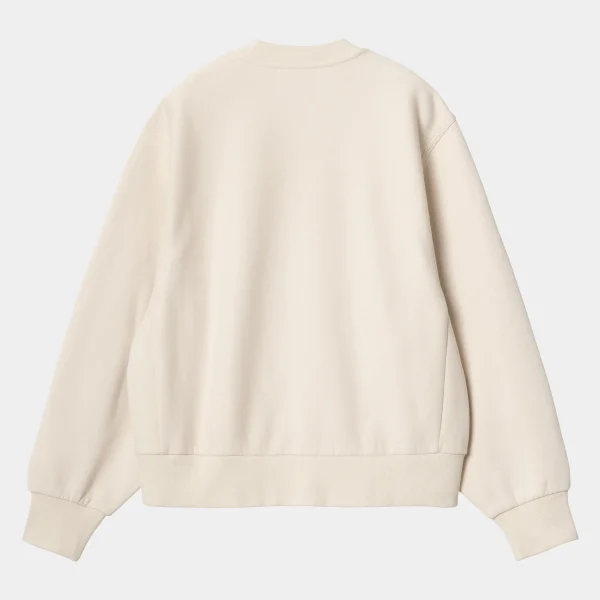 Carhartt WIP W' American Script Sweatshirt Moonbeam Best Sale