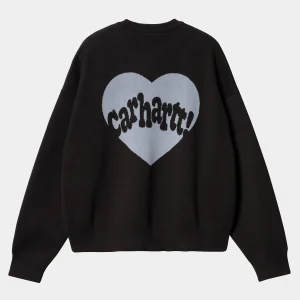 Carhartt WIP W' Amour Sweater Black / Misty Sky Hot