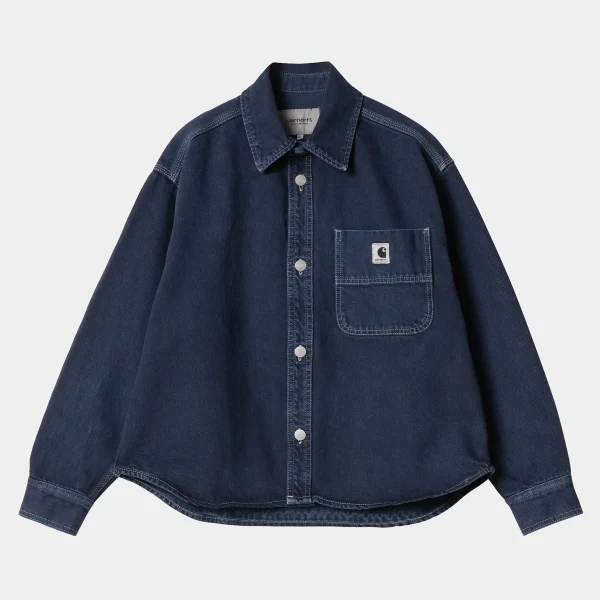 Carhartt WIP W' Georgia Shirt Jac Air Force Blue Shop