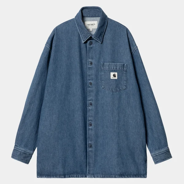 Carhartt WIP W' Glennon Shirt Jac Blue Outlet