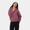 Carhartt WIP W' Hooded American Script Sweatshirt Dusty Fuchsia Cheap