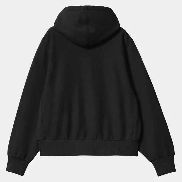 Carhartt WIP W' Hooded American Script Sweatshirt Black Best Sale