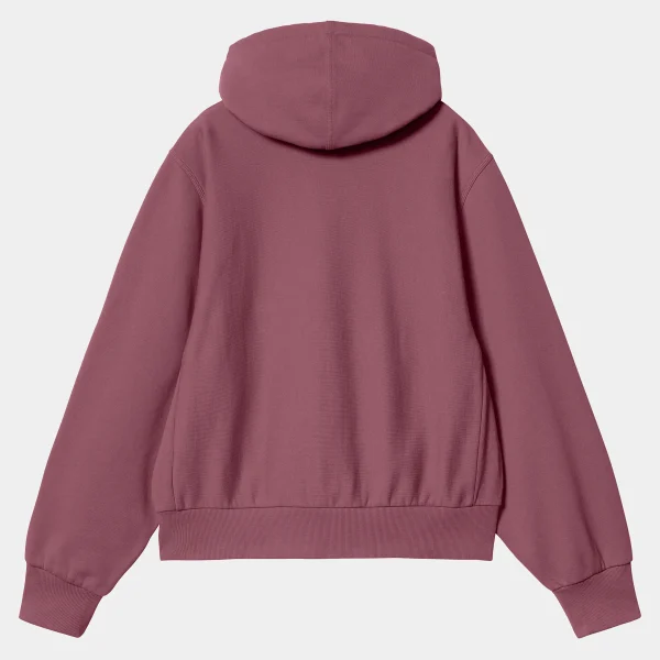 Carhartt WIP W' Hooded American Script Sweatshirt Dusty Fuchsia Cheap