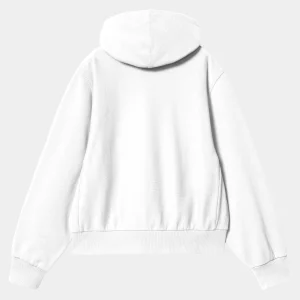 Carhartt WIP W' Hooded American Script Sweatshirt White Sale