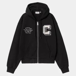 Carhartt WIP W' Hooded Brown Ducks Sweat Jacket Black Hot