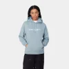 Carhartt WIP W' Hooded Carhartt Sweatshirt Misty Sky / White Online