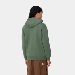 Carhartt WIP W' Hooded Carhartt Sweatshirt Duck Green / Aura Cheap