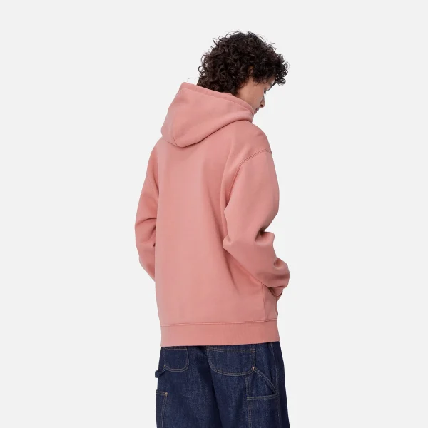 Carhartt WIP W' Hooded Carhartt Sweatshirt Dusty Rose / Moonbeam Fashion