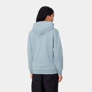 Carhartt WIP W' Hooded Carhartt Sweatshirt Misty Sky / White Online