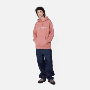 Carhartt WIP W' Hooded Carhartt Sweatshirt Dusty Rose / Moonbeam Fashion