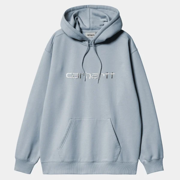 Carhartt WIP W' Hooded Carhartt Sweatshirt Misty Sky / White Online