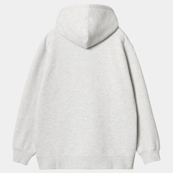 Carhartt WIP W' Hooded Carhartt Sweatshirt Ash Heather / Dusty Rose New