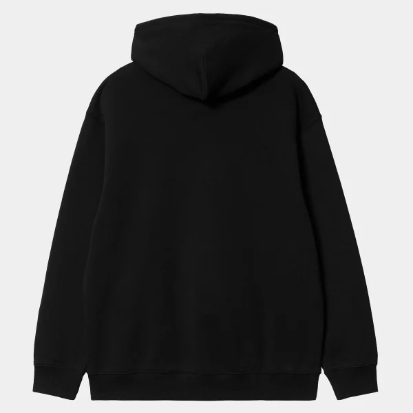 Carhartt WIP W' Hooded Carhartt Sweatshirt Black / White Fashion