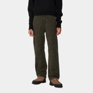 Carhartt WIP W' Leo Pierce Pant Straight Camo Leo, Tamarind / Office Green Best