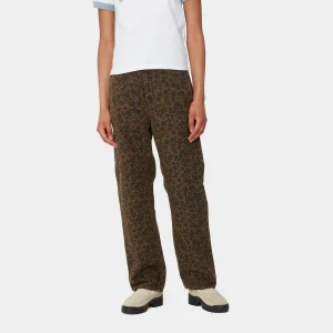 Carhartt WIP W' Leo Pierce Pant Straight Camo Leo, Tamarind / Tamarind Fashion