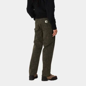 Carhartt WIP W' Leo Pierce Pant Straight Camo Leo, Tamarind / Office Green Best