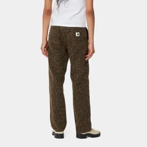 Carhartt WIP W' Leo Pierce Pant Straight Camo Leo, Tamarind / Tamarind Fashion