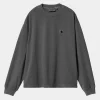 Carhartt WIP W' L/S Nelson T-Shirt Graphite Cheap