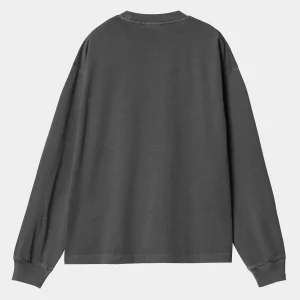 Carhartt WIP W' L/S Nelson T-Shirt Graphite Cheap