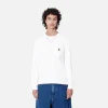 Carhartt WIP W' L/S Pocket T-Shirt White Discount