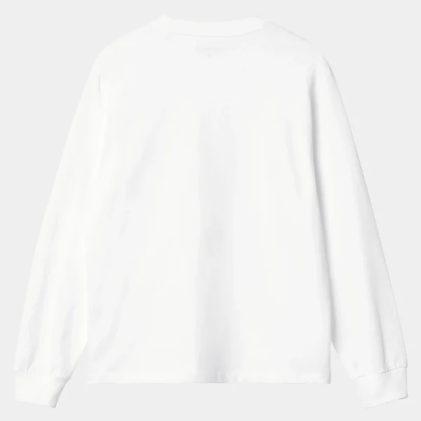 Carhartt WIP W' L/S Pocket T-Shirt White Discount