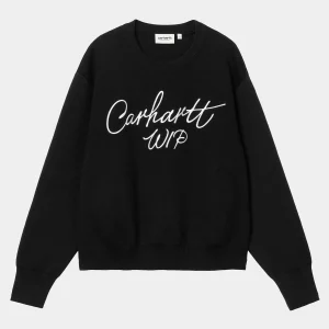 Carhartt WIP W' Signature Sweater Black / Wax Best Sale