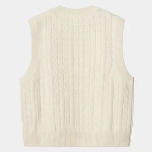 Carhartt WIP W' Signature Vest Sweater Natural / Dusty Ice Online