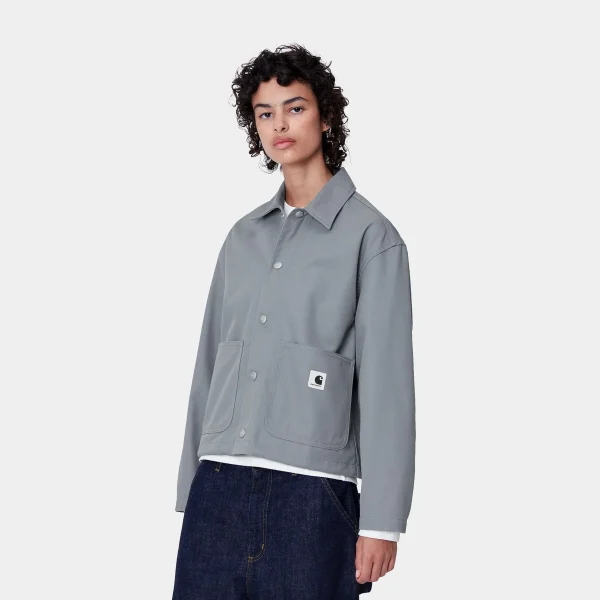 Carhartt WIP W' Simple Shirt Jac Dove Grey Flash Sale