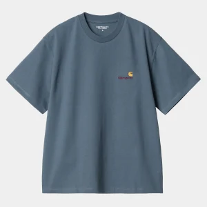 Carhartt WIP W' S/S American Script T-Shirt Positano Clearance