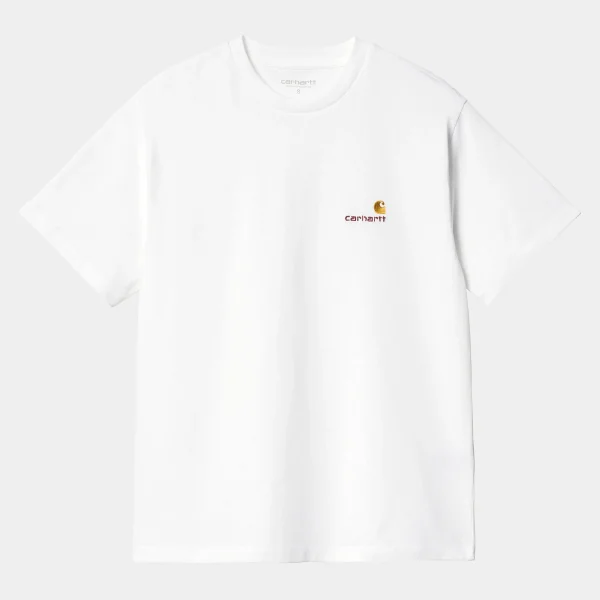 Carhartt WIP W' S/S American Script T-Shirt White Outlet