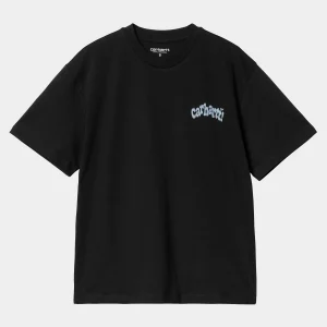 Carhartt WIP W' S/S Amour T-Shirt Black / Misty Sky Cheap