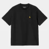 Carhartt WIP W' S/S Chase T-Shirt Black / Gold Outlet