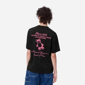 Carhartt WIP W' S/S Exchange T-Shirt Black / Pink Best