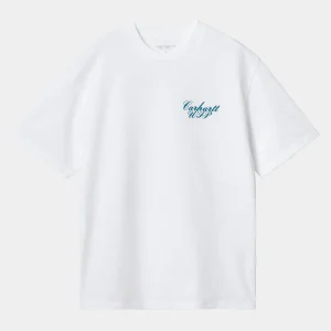 Carhartt WIP W' S/S Exchange T-Shirt White / Blue Best