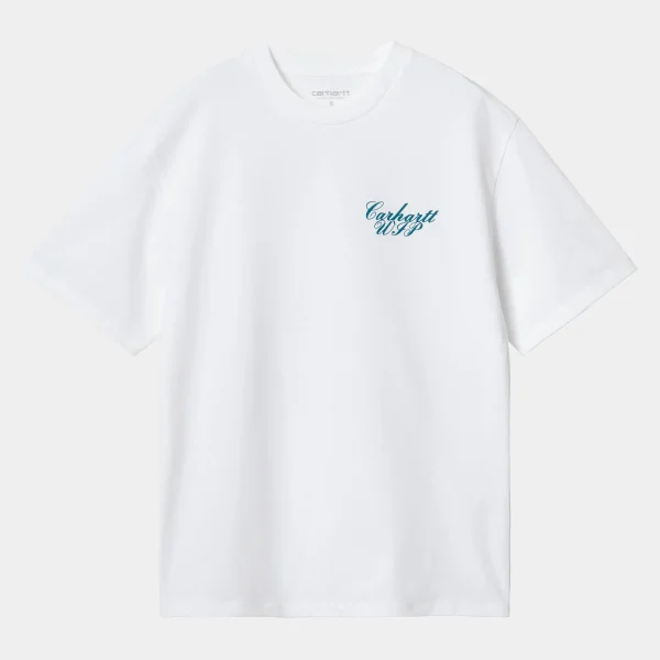 Carhartt WIP W' S/S Exchange T-Shirt White / Blue Best