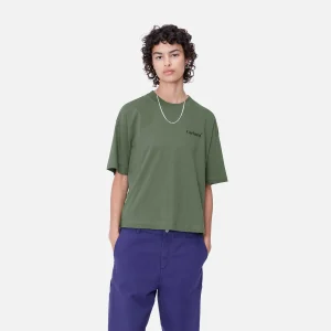 Carhartt WIP W' S/S Fold Leo T-Shirt Duck Green Online