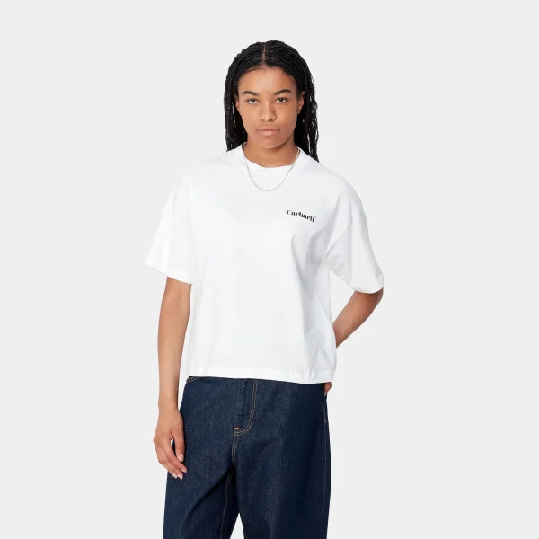 Carhartt WIP W' S/S Fold Leo T-Shirt White Discount